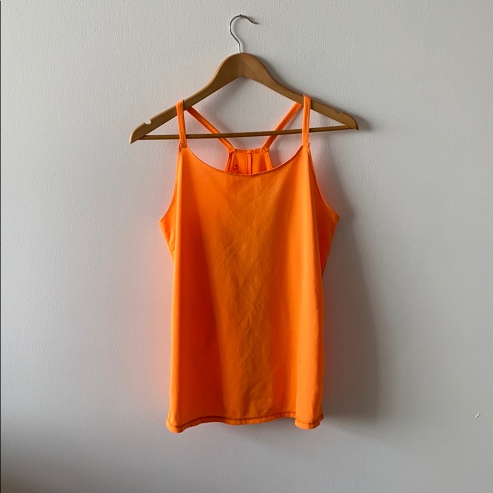 Oiselle orange tank size 6